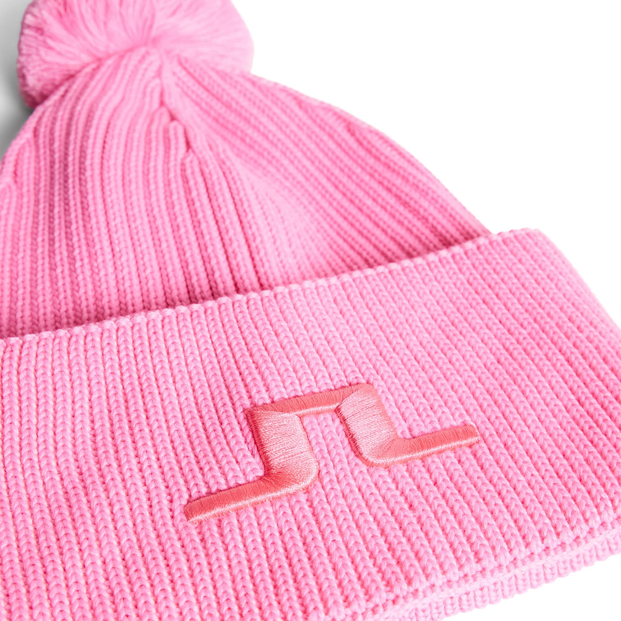 J Lindeberg Grace Ladies Golf Beanie Eosine Pink